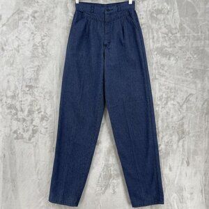 Rocky Mountain Vintage 90s 24x32 Pleated Bareback Western Jeans Dark Wash